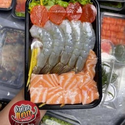 แซลมอน+กุ้ง+ไข่แดงเค็ม