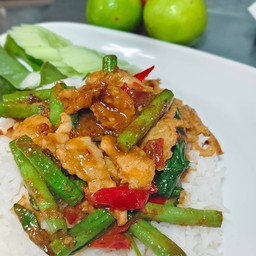 ข้าว+พริกแกงหมู