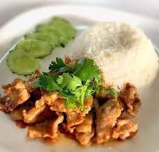 ข้าวไก่กระเทียม