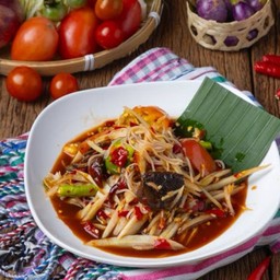 ปูปลาร้า+ขนมจีน