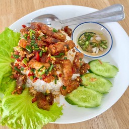 หมูสามชั้นกรอบคั่วพริกเกลือ