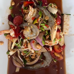 ตำยำกุ้งทูโทนหมูยอ