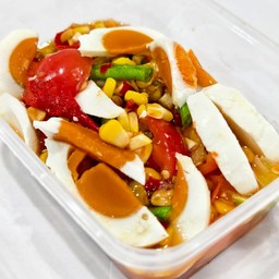 ตำไท ข้าวโพด ไข่เค็ม