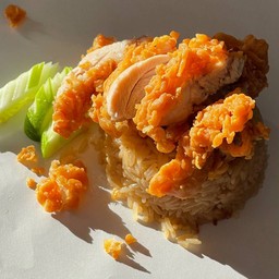 ข้าวมันไก่ทอด