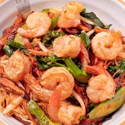 ผัดหมี่ซอส XO กุ้ง