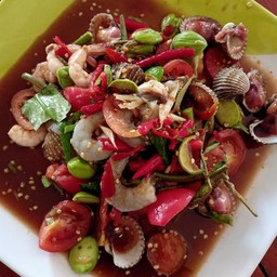 ตำทะเล(หอยกุ้ง)