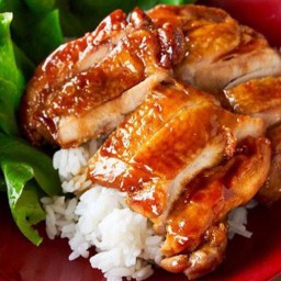 ข้าวไก่ย่างบาร์บีคิว