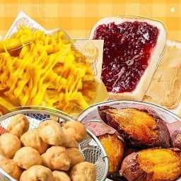 เฟรนฟราย ลูกชิ้นทอด ปังปิ้ง มันเผาญี่่ปุ่น บ่อยาง