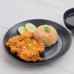 ข้าวมันไก่ทอด