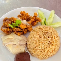 ข้าวมันไก่ตอน+ทอด