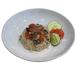 ข้าวผัดเห็ดหอมไข่แดง