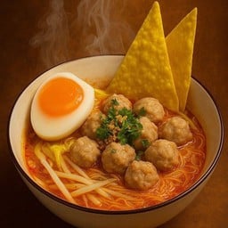 ก๋วยเตี๋ยวต้มยำหมูเด้ง(ไม่รวมไข่)