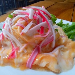 ข้าวไข่ข้นหน้าปูอัด