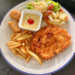 สเต็กไก่กรอบ