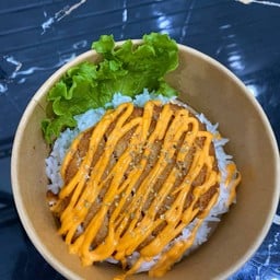 ข้าวไก่ทอดซอสเกาหลี-บางกรวย
