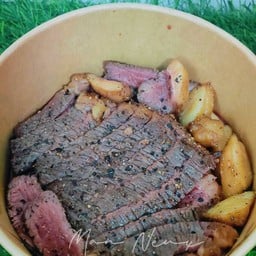 เนื้ออาบน้ำมัน(เฉพาะเนื้อไม่มีข้าว)
