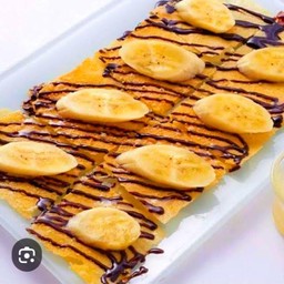 โรตีทิชชู่กล้วย + ช็อคโกแลต