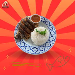 ข้าวปลานิลแกะ น้ำจิ้มซีฟู้ด