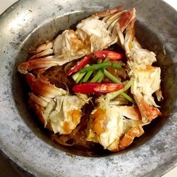 ปู 100กรัม อบวุ้นเส้น