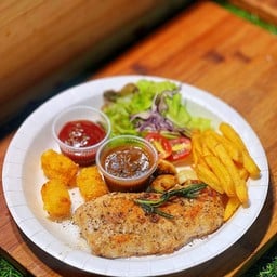 สเต็กไก่พริกไทยดำ