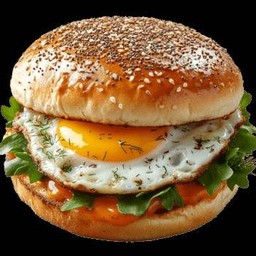 DOUBLE FRIED EGG BURGER ~ เบอร์เกอร์ไข่ดาวดับเบิ้ล