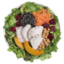 สลัดอกไก่งาขาวคั่ว L