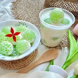 สาคูใบเตยมะพร้าวอ่อนพุดดิ้ง 3 ถ้วย