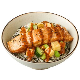 ข้าวหน้าแซลมอนย่างไวกิ้ง