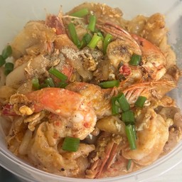 คั่วกุ้งเส้นใหญ่