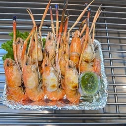 กุ้งแม่น้ำเป็นเผา (ไซร์ 10-12ตัว/กิโลกรัม)