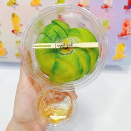 อโวคาโด้หั่นพร้อมทาน 1ลูก พร้อมน้ำผึ้ง