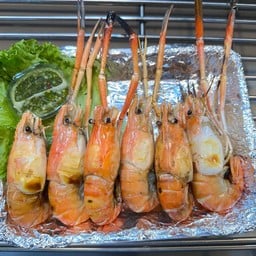 กุ้งแม่น้ำเป็นย่าง (ไซร์ 10-12ตัว/ครึ่งกิโลกรัม)
