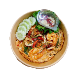 ห่อหมกไข่ข้น/Steamed fish with thick egg curry