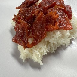 ข้าวเหนียวหมูเค็ม+หมูสวรรค์