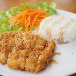 ข้าวไก่ทอดเทริยากิ