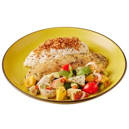 ข้าวปลาบาซา ยำผลไม้