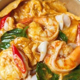 ข้าวห่อหมกไข่ข้นกุ้งได้ไข่ข้น 2 ฟองกุ้ง 2 ตัว