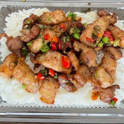 ข้าวหมูทอด