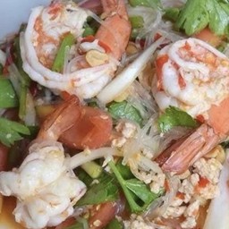 ยำวุ้นเส้นกุ้ง