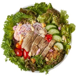 สลัดหมูย่างแซ่บ 2 ภาค