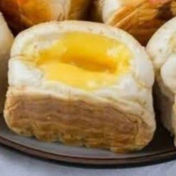 ขนมปังปิ้ง ไส้คัสตาร์ด ทำเองคะ