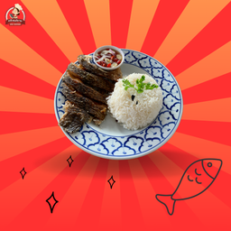 ข้าวปลานิลแกะ น้ำจิ้มพริกน้ำปลา