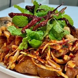 ปลาแรดลุยสวน