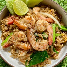 ข้าวผัดรถไฟ กุ้ง
