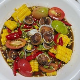 ตำลาวข้าวโพดหอยแครง