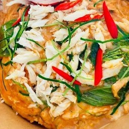 ข้าวหน้าห่อหมกเนื้อปูม้ารสเด็ด