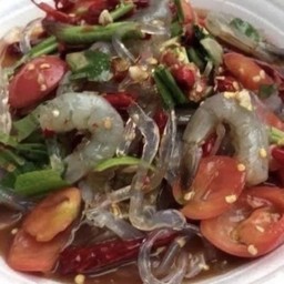 ตำเส้นแก้วกุ้ง