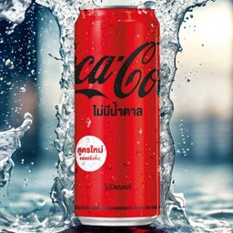 COKE ZERO สูตรลดน้ำตาล แช่เย็น