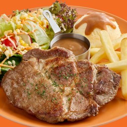 สเต๊กสันคอหมู