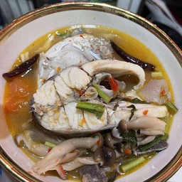 ต้มส้มปลานิล ใส่เห็ด